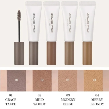 Mascara Romand Han All Brow Cara 9g - Siêu Tự Nhiên, Bền Màu, Lâu Trôi, Giá 209k 6