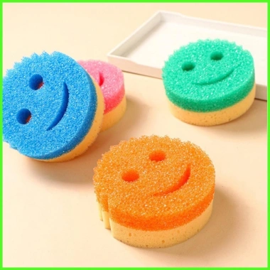 Mặt cười ma thuật lau chùi nhà bếp Smiley rửa chén, bọt biển sạch, giá 55.176₫