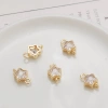 Mặt dây chuyền 18K mạ bạc mạ vàng Mandala Cross Vajra Zircon Giọt nước trăng - giảm giá 18% 2