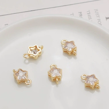 Mặt dây chuyền 18K mạ bạc mạ vàng Mandala Cross Vajra Zircon Giọt nước trăng - giảm giá 18%