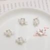 Mặt dây chuyền 18K mạ bạc mạ vàng Mandala Cross Vajra Zircon Giọt nước trăng - giảm giá 18% 6