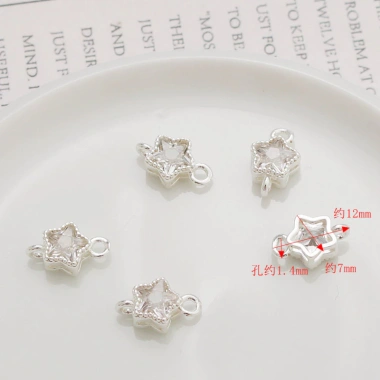 Mặt dây chuyền 18K mạ bạc mạ vàng Mandala Cross Vajra Zircon Giọt nước trăng - giảm giá 18%