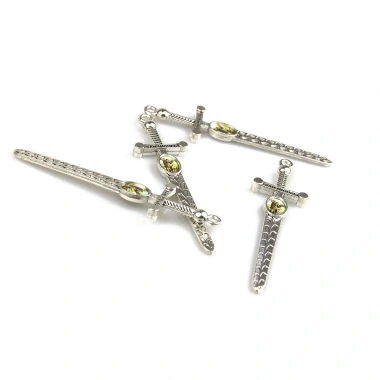 Mặt Dây Chuyền Archangel Michael Sword - Vòng Cổ Gothic Charm, Phụ Kiện Thời Trang Vòng Tay DIY, Giá Ưu Đãi 61.600 VND 2