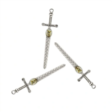 Mặt Dây Chuyền Archangel Michael Sword - Vòng Cổ Gothic Charm, Phụ Kiện Thời Trang Vòng Tay DIY, Giá Ưu Đãi 61.600 VND 4
