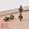 Mặt dây chuyền bạc Tây Tạng Châm Ngôn Sáu Con Cross Vajra thiết kế tinh xảo giảm giá 25.504 VND 9