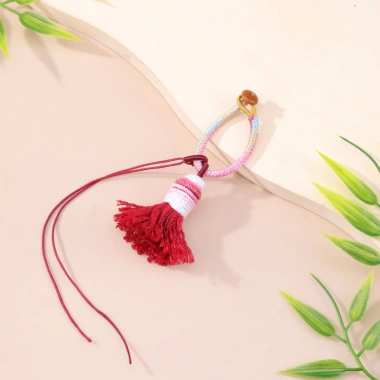 Mặt dây chuyền bầu trời đầy sao Cotton ren tua rua - Túi móc giá 41.509₫