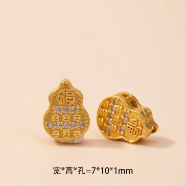 Mặt dây chuyền cát vàng zircon kẻ sọc mảnh mai - Giá ưu đãi 21.264 đồng 7
