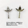 Mặt Dây Chuyền Chữ Thập Christian 10 Chiếc Hợp Kim Kẽm Cổ Điển - Trang Sức Tay 2