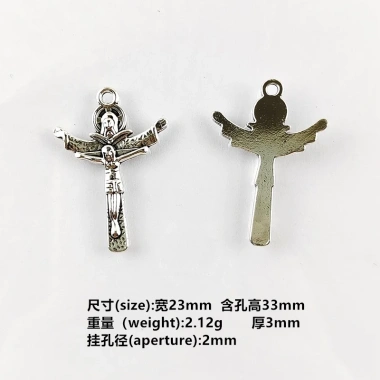 Mặt Dây Chuyền Chữ Thập Christian 10 Chiếc Hợp Kim Kẽm Cổ Điển - Trang Sức Tay