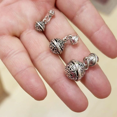 Mặt dây chuyền Chuông rỗng Ring DIY - Thiết kế độc đáo, giá chỉ 42.541đ