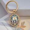 Mặt dây chuyền kim cương giả bầu dục Đức Mẹ Virgin Mary - Quà tặng cầu nguyện, giá 70.400 VND 2