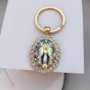 Mặt dây chuyền kim cương giả bầu dục Đức Mẹ Virgin Mary - Quà tặng cầu nguyện, giá 70.400 VND 3