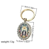 Mặt dây chuyền kim cương giả bầu dục Đức Mẹ Virgin Mary - Quà tặng cầu nguyện, giá 70.400 VND 4