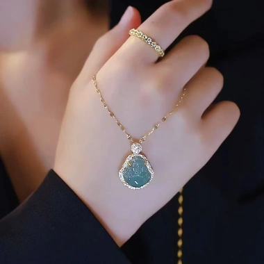 Mặt Dây Chuyền Maitreya Mặt Cười Zircon Thiết Kế Sang Trọng Thời Trang May Mắn Giá 71.651₫