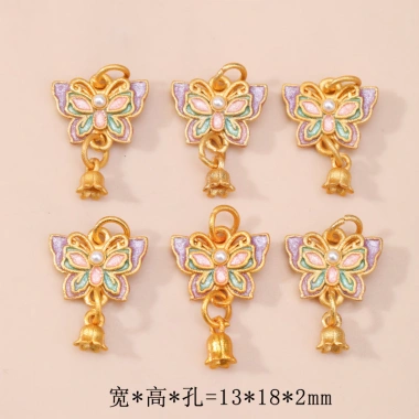 Mặt dây chuyền ngọc trai bướm tự làm - Phụ kiện thời trang giá ưu đãi 45.002 VND 7