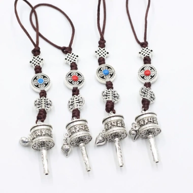 Mặt dây chuyền Ống cầu nguyện Mantra sáu xương Tây Tạng Nepal giá chỉ 63.592₫ 2