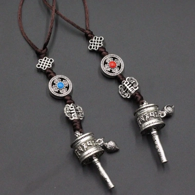 Mặt dây chuyền Ống cầu nguyện Mantra sáu xương Tây Tạng Nepal giá chỉ 63.592₫ 4