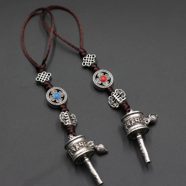 Mặt dây chuyền Ống cầu nguyện Mantra sáu xương Tây Tạng Nepal giá chỉ 63.592₫ 5