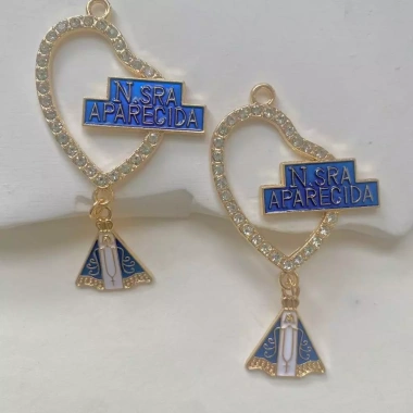 Mặt Dây Chuyền Our Lady of Guadalupe Màu Xanh - Vòng Cổ Mân Côi Quyến Rũ Giá 54.450 VND 5