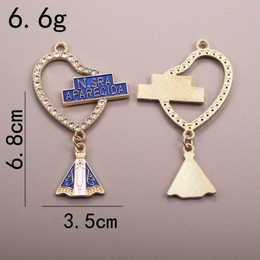 Mặt Dây Chuyền Our Lady of Guadalupe Màu Xanh - Vòng Cổ Mân Côi Quyến Rũ Giá 54.450 VND 6