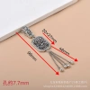Mặt dây chuyền Quạt tua rua bạc Tây Tạng - Thiết kế tinh tế, giá chỉ 44.981₫ 2