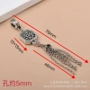 Mặt dây chuyền Quạt tua rua bạc Tây Tạng - Thiết kế tinh tế, giá chỉ 44.981₫ 9