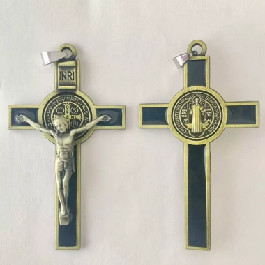 Mặt dây chuyền Thánh Benedict Cross Charm trừ tà - 5 chiếc vòng cổ Mân Côi, giá 125.950₫ 5