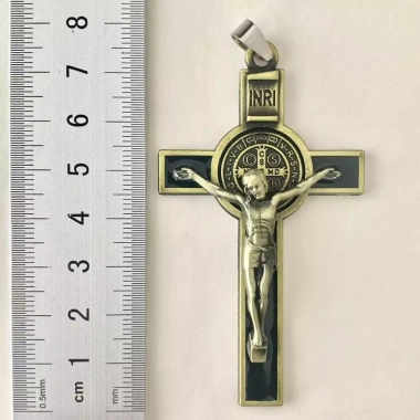 Mặt dây chuyền Thánh Benedict Cross Charm trừ tà - 5 chiếc vòng cổ Mân Côi, giá 125.950₫ 6