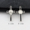 Mặt dây chuyền thánh giá trừ tà 20 chiếc hợp kim kẽm DIY Mân Côi Chaplet Quà tặng Công giáo 4