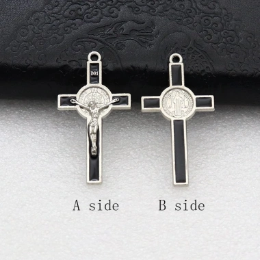 Mặt dây chuyền thánh giá trừ tà 20 chiếc hợp kim kẽm DIY Mân Côi Chaplet Quà tặng Công giáo