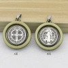 Mặt dây chuyền Trừ tà St. Huy chương Benedict XOAY CSPB Cross Charm - Vòng cổ DIY Quà tặng Kitô giáo Giá 68.200₫ 3