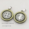 Mặt dây chuyền Trừ tà St. Huy chương Benedict XOAY CSPB Cross Charm - Vòng cổ DIY Quà tặng Kitô giáo Giá 68.200₫ 5
