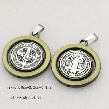 Mặt dây chuyền Trừ tà St. Huy chương Benedict XOAY CSPB Cross Charm - Vòng cổ DIY Quà tặng Kitô giáo Giá 68.200₫ 5 Mặt dây chuyền Trừ tà St. Huy chương Benedict XOAY CSPB Cross Charm - Vòng cổ DIY Quà tặng Kitô giáo Giá 68.200₫ 5
