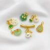 Mặt Dây Chuyền Vàng 18k Hoa Sen Ngọc Bích Độc Đáo - Giá ưu đãi 17.139 VND 4