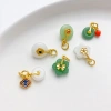 Mặt Dây Chuyền Vàng 18k Hoa Sen Ngọc Bích Độc Đáo - Giá ưu đãi 17.139 VND 5