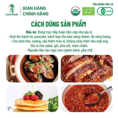 Mật Hoa Dừa Sokfarm Organic 100% 1.4L Hấp Thụ Chậm Bù Khoáng Điện Giải Ngọt Thanh 148.000 VND