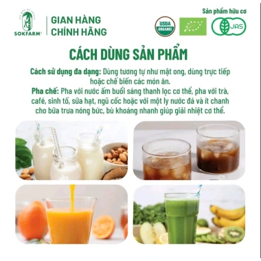 Mật Hoa Dừa Sokfarm Organic 100% 1.4L Hấp Thụ Chậm Bù Khoáng Điện Giải Ngọt Thanh 148.000 VND 7 Mật Hoa Dừa Sokfarm Organic 100% 1.4L Hấp Thụ Chậm Bù Khoáng Điện Giải Ngọt Thanh 148.000 VND 7
