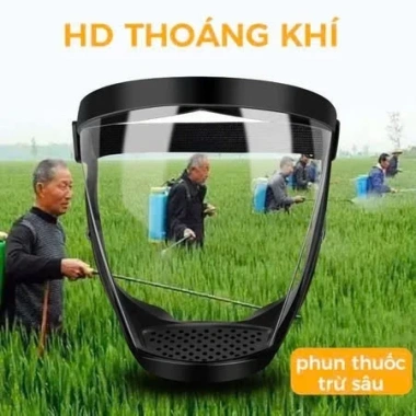 Mặt nạ bảo vệ công việc kính bảo hộ trong suốt - Tấm chắn Che bụi, phòng độc, giá ưu đãi 49.000₫ 5
