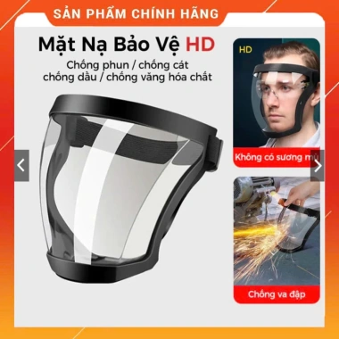 Mặt nạ bảo vệ trong suốt - Tấm chắn kính bảo hộ, chống bụi, giá chỉ 49.000đ 2