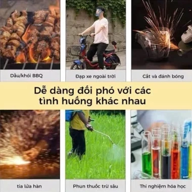 Mặt nạ bảo vệ trong suốt - Tấm chắn kính bảo hộ, chống bụi, giá chỉ 49.000đ 10