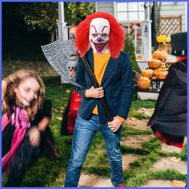 Mặt nạ Full Face Chú Hề Đỏ Rùng Rợn - Halloween Kinh Dị, Cosplay Giá 230k 8 Mặt nạ Full Face Chú Hề Đỏ Rùng Rợn - Halloween Kinh Dị, Cosplay Giá 230k 8