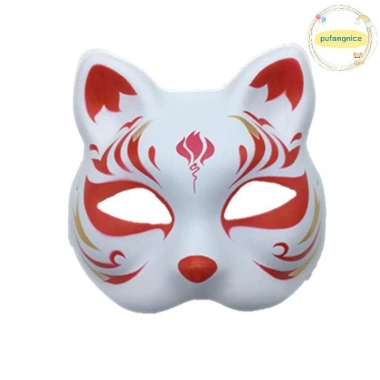 Mặt nạ nửa mặt Pufangnice Nhật Bản Mặt Cáo Anime Halloween Cosplay - 46.440₫