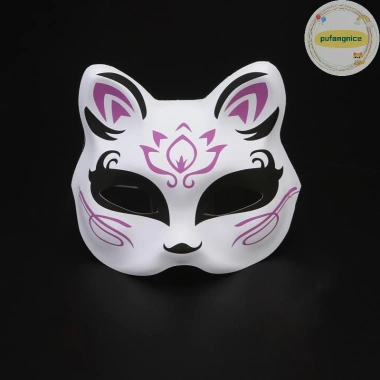 Mặt nạ nửa mặt Pufangnice Nhật Bản Mặt Cáo Anime Halloween Cosplay - 46.440₫
