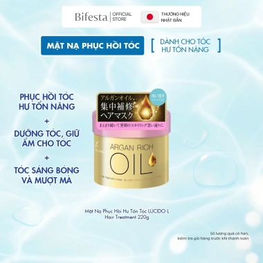 Mặt Nạ Phục Hồi Hư Tổn Tóc LÚCIDO-L 220g - Dưỡng sâu, giảm rụng, giá ưu đãi 243.491 VND