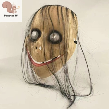 Mặt nạ tóc dài Halloween kinh dị - Ngộ nghĩnh, miệng chữ V, MoMo COD, giá 61.452₫