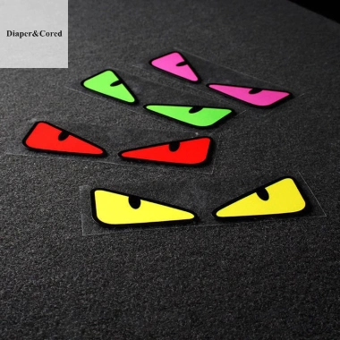 Mắt Quỷ Phanh Xe Ô Tô Dán Mũ Bảo Hiểm Phản Quang - Decal Đèn Pha, Phụ Kiện Xe Hơi, Xe Máy - Giá chỉ 36.072₫