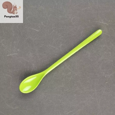 Màu Kẹo Nhựa Cầm Dài – Bộ Đồ Ăn Thìa Tráng Miệng, Muỗng Khuấy Cà Phê, Súp COD