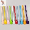 Màu Kẹo Nhựa Cầm Dài – Bộ Đồ Ăn Thìa Tráng Miệng, Muỗng Khuấy Cà Phê, Súp COD 7
