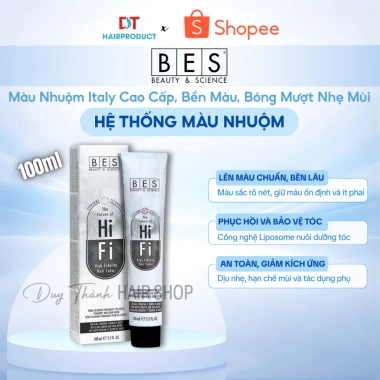 Màu Nhuộm Tóc BES Hi-Fi 100ml Chính Hãng - Italy Cao Cấp, Bền Màu, Bóng Mượt, Nhẹ Mùi - 242.000đ