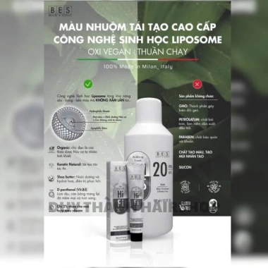Màu Nhuộm Tóc BES Hi-Fi 100ml Chính Hãng - Italy Cao Cấp, Bền Màu, Bóng Mượt, Nhẹ Mùi - 242.000đ